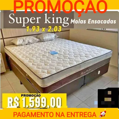 Promoção SUPER KING Molas ensacadas DIRETO DA FÁBRICA 