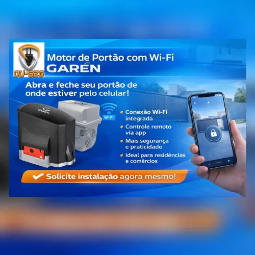 Automatizador de portão 8 e 4 segundos com instalação