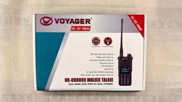 Rádio Comunicador HT Voyager VR-UV8800 Dual Band