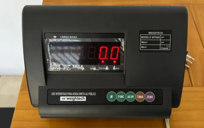 Balança Plataforma de Piso Weightech WT1000 - 1,5 x 1,5m - 2500kg x 500g