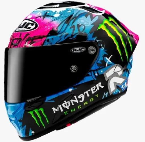 Capacete HJC RPHA1 Quartararo Le Mans Novo na cx original HJC + Viseiras + Spoiler