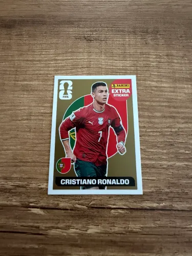 Cristiano Ronaldo Ouro Figurinha Extra Legends 2026