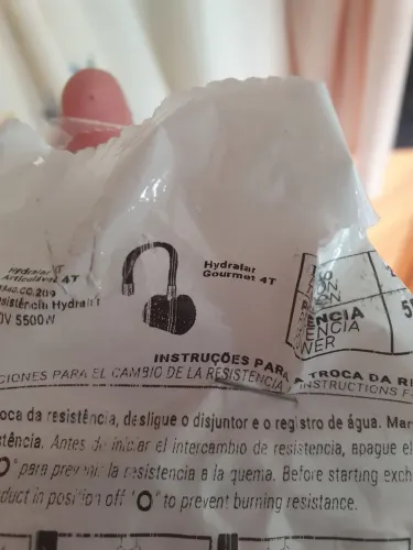 Resistência torneira elétrica Hydra Hydralar 4t 220v 5500w