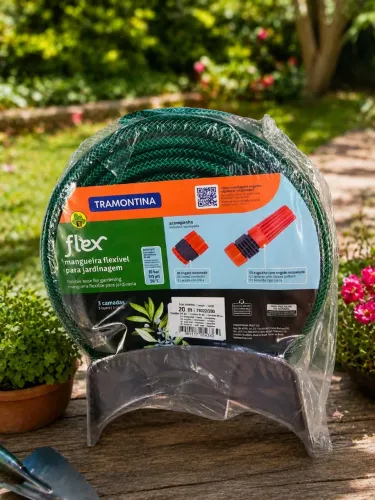 Mangueira para Jardim TRAMONTINA, 20 Metros - grátis- Esguicho e Suporte