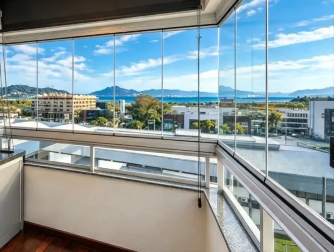 Alugo apartamento com vista para o mar, 03 quartos, sacada gourmet, 02 vagas, no Saco Gran