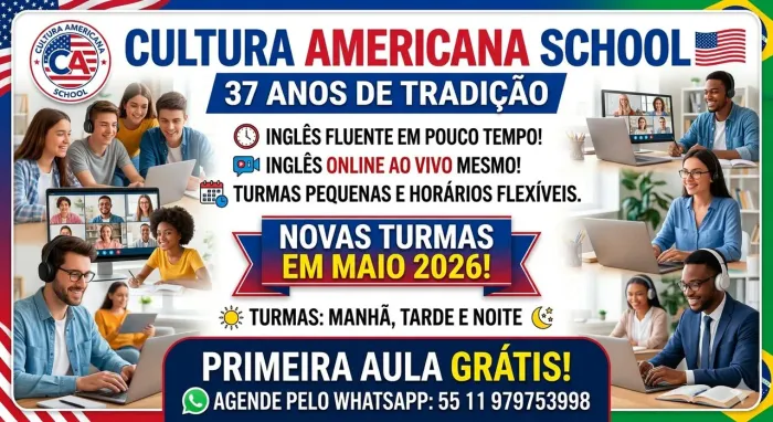 Aula de inglês on line 