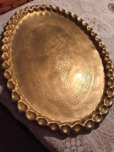 Bandeija vintage em metal
