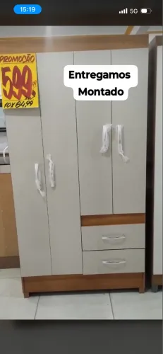 Guarda roupa montado somente hoje