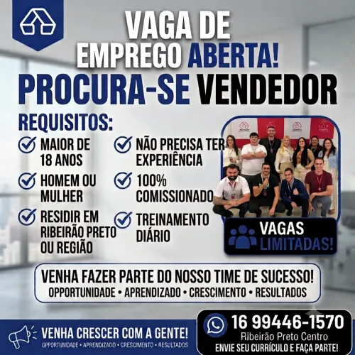 VAGA PARA CONSULTOR - RIBEIRÃO PRETO