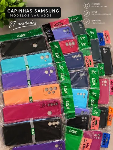 27 Capinhas Samsung Novas - Vários Modelos e Cores! ?