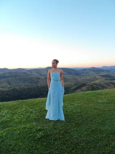 Vestido de Festa Azul