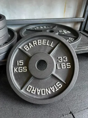 Anilhas Olímpicas Ferro Old School 15kg