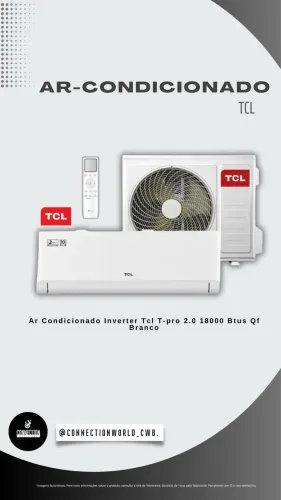 Ar Condicionado Inverter Tcl T-pro 2.0 18000 Btus Qf Branco