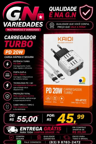 Carregador tipo C