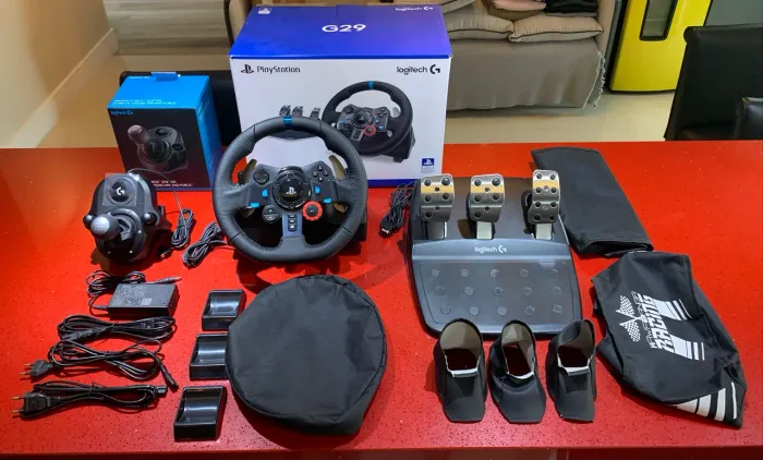 Kit Volante Logitech G29 + Câmbio + Acessórios - Estado de Novo