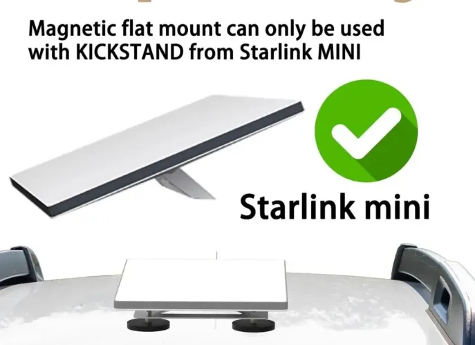 Starlink mini no seu veículo com todos os acessorios
