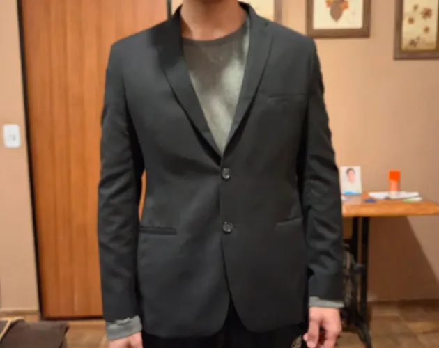 Blazer Preto Masculino 