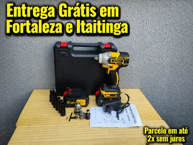 Parafusadeira e furadeira com Chave de Impacto NOVA*