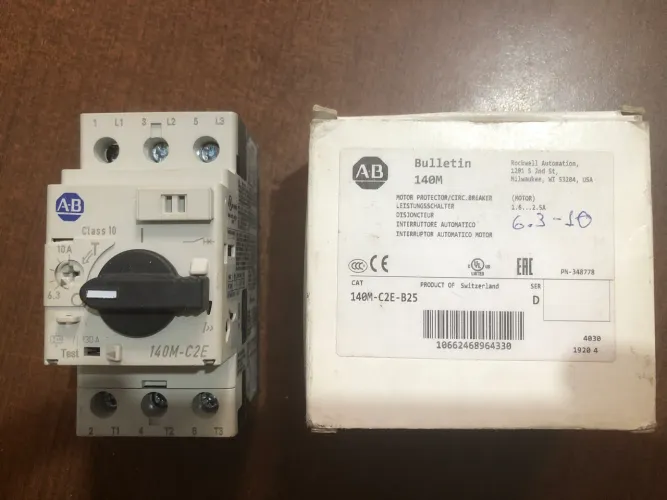 Disjuntor motor Allen-Bradley 6.3-10A 140M-C2E