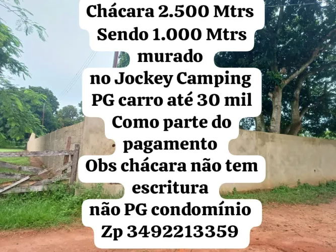 Vendo chácara 2.500 Jockey Camping