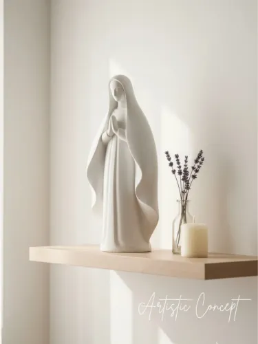 Estátua mãe Maria feita em impressão 3d