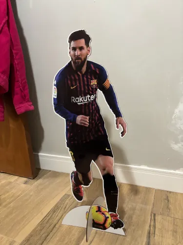 Display Chão Futebol Messi Totens Mdf