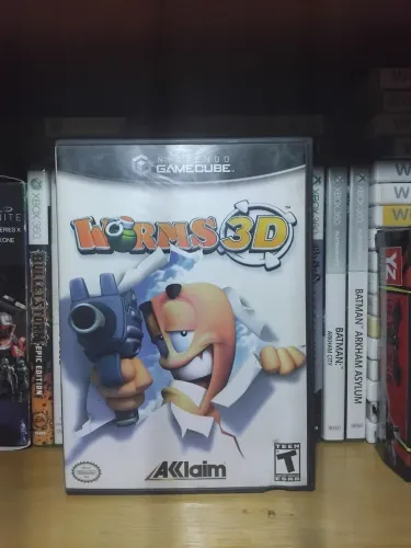 Jogo de game cube Worms 3D completo