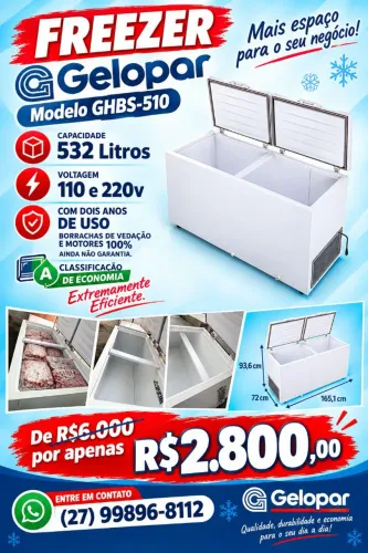 Freezer Gelopar GHBS-510