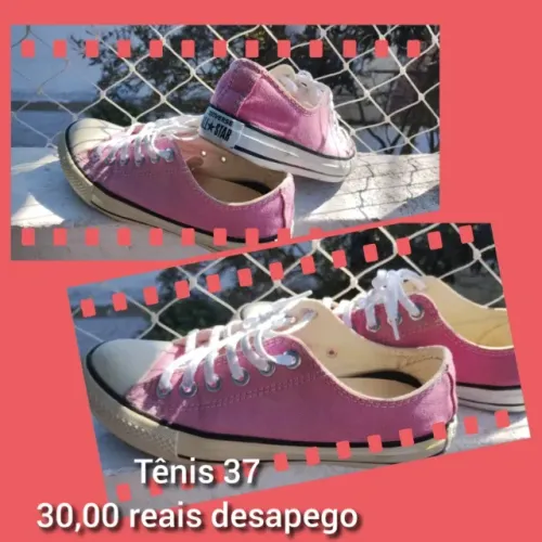Lindo tenis 37 rosa