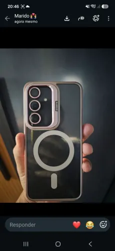 S24FE 256gb celular não tem marca de uso e nem um arranhão ja está com película