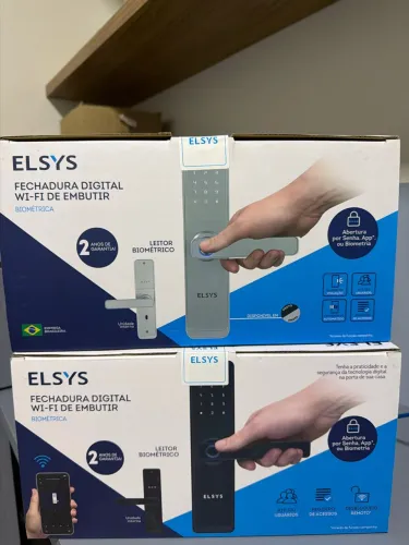Fechadura Digital Wifi Biométrica Elsys, Novas, Lacradas