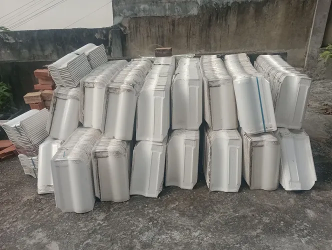 Telha esmaltada branco tettogres para sua casa