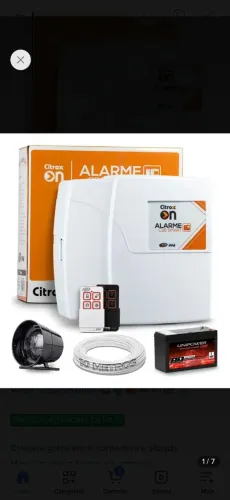 Alarme residencial wifi com bateria e sensores sem fio