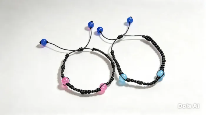 Pulseira de macramé