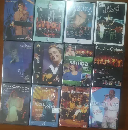 Kit DVDs Musicais (Samba, MPB e Shows ao Vivo) - Alguns Lacrados