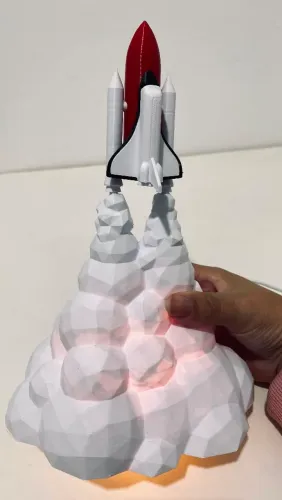 Luminária ônibus espacial usb