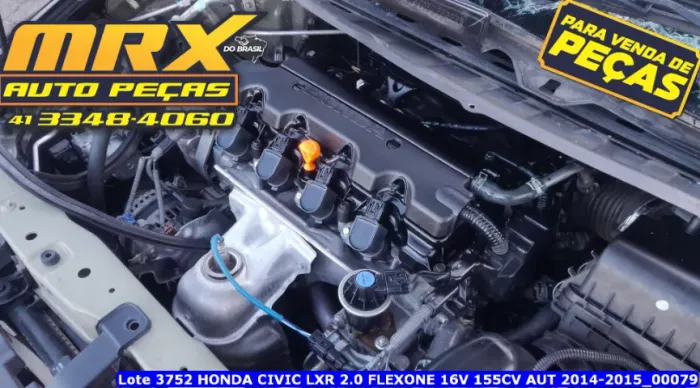 Motor Parcial Honda Civic Lxr 2.0 Flexone 16v 155cv Aut 2015