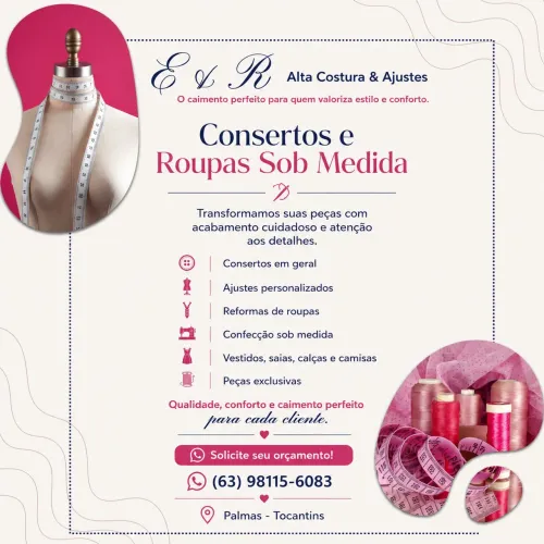 Costureira em Palmas TO | Consertos, Ajustes e Roupas Sob Medida
