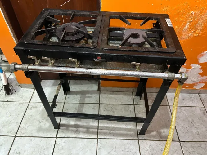 Fogão Industrial Progás 2 Bocas a Gás com Estrutura de Ferro