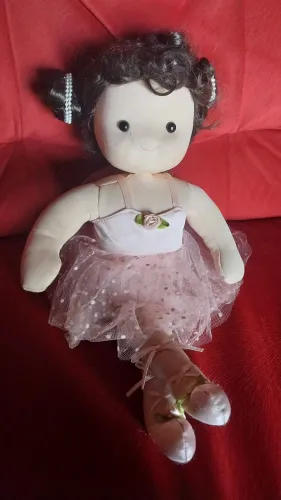 boneca caixa de música bailarina rosa 