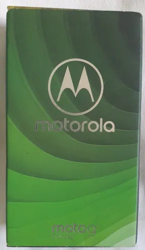Caixa vazia do smartphone Moto G7 Power