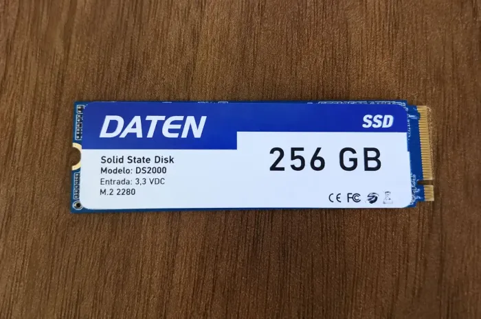 SSD M.2 NVMe 256GB Daten
