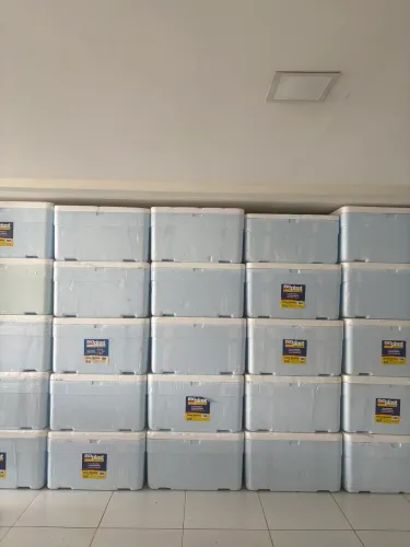 Isopor/ Caixa térmica com dreno 100L/120L