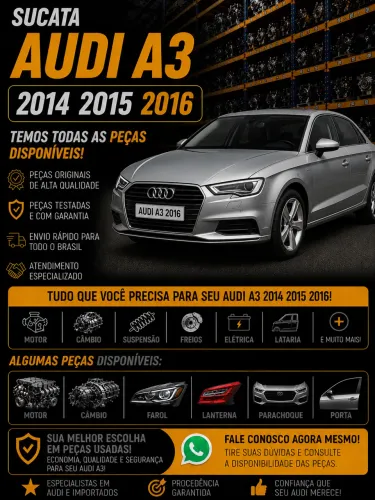 Sucata audi a3  2014 2015 2016 