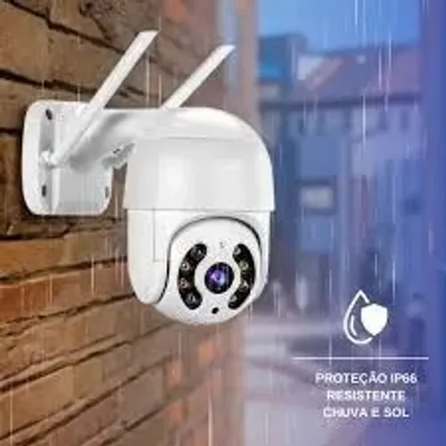 Camera Wifi 360º Externa Prova dágua e sol - Visão Noturna e Audio