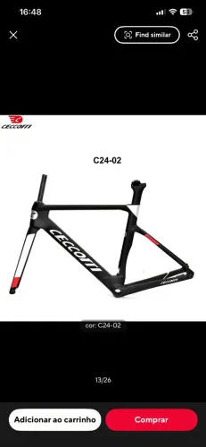 Quadro bicicleta speed carbono