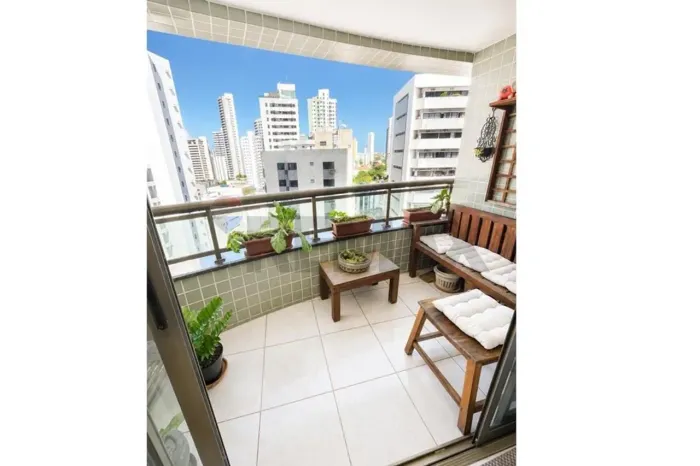 Apartamento luxuoso com 4 quartos com suíte na Madalena, Recife: 125m²