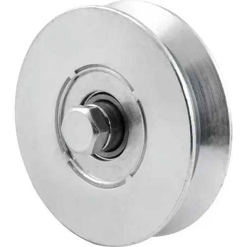 Roldana para portão 2.1/2", tipo V, aço zincado, sem caixa, VONDER