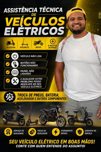 Técnico em veículos elétricos, patinete , moto, scooter 