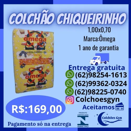 Colchão chiqueirinho 1,00x0,70 
